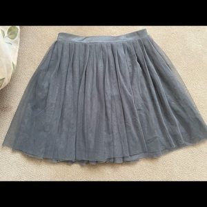 Grey tulle skirt